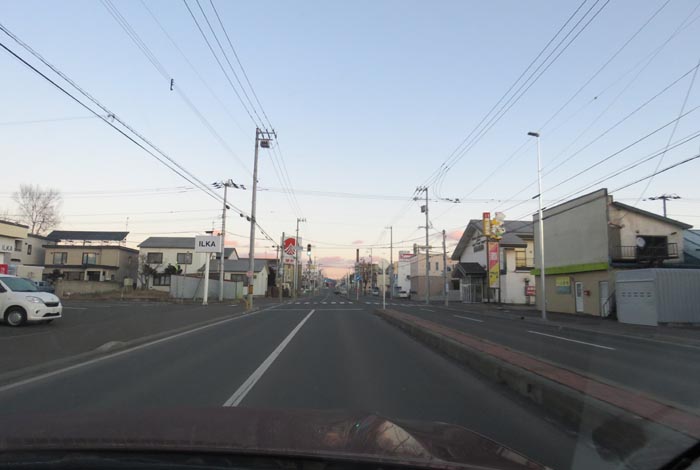 webnews今朝の北見/とん田通り、南大通り交差点から国道39号方向