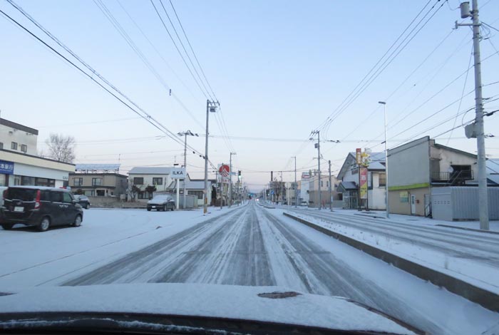 webnews今朝の北見/とん田通り、南大通り交差点から国道39号方向
