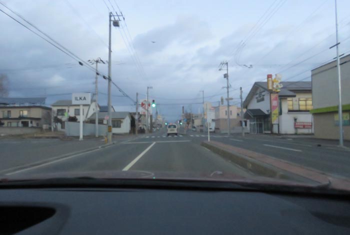 webnews今朝の北見/とん田通り、南大通り交差点から国道39号方向