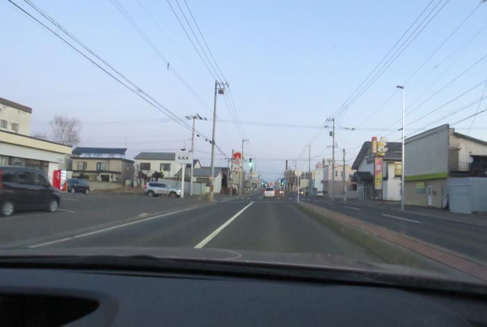 webnews今朝の北見/とん田通り、南大通り交差点から国道39号方向