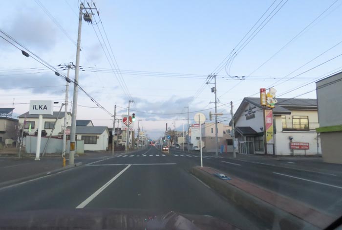 webnews今朝の北見/とん田通り、南大通り交差点から国道39号方向