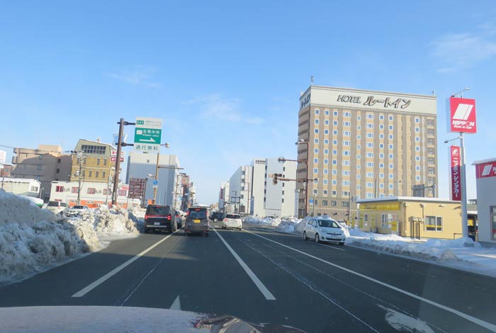 webnews今朝の北見/国道39号、大通りの西4丁目通り交差点