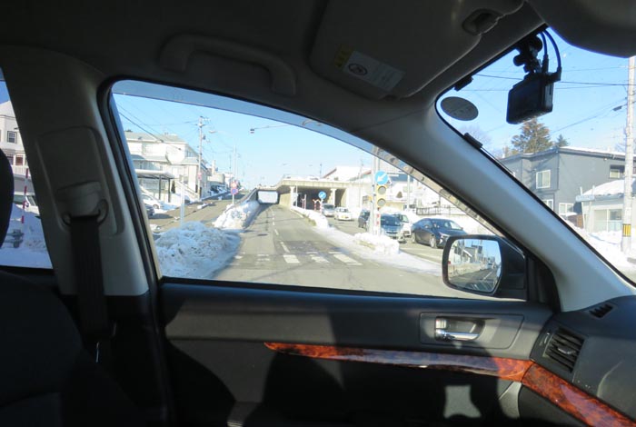 webnews今朝の北見/東9丁目歩道橋の交差点から左