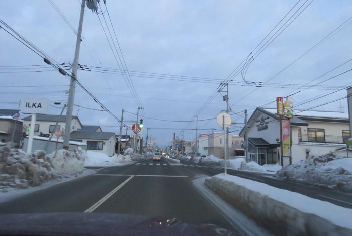 webnews今朝の北見/とん田通り、南大通り交差点から国道39号方向