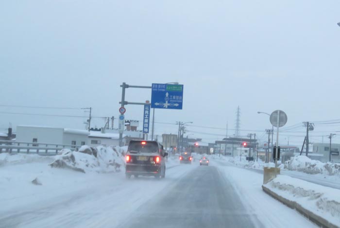 webnews今朝の北見／錦町の南岸通り交差点交差点