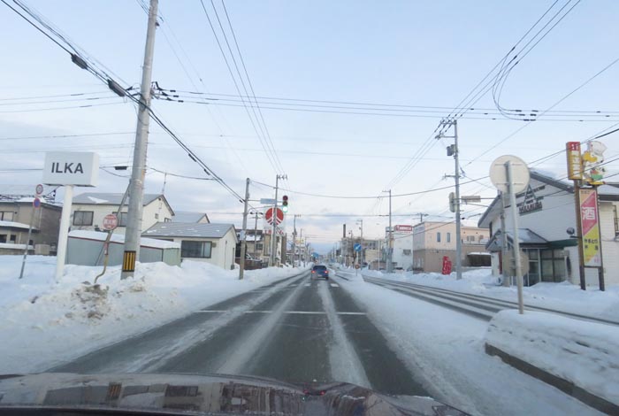 webnews今朝の北見/とん田通り、南大通り交差点から国道39号方向
