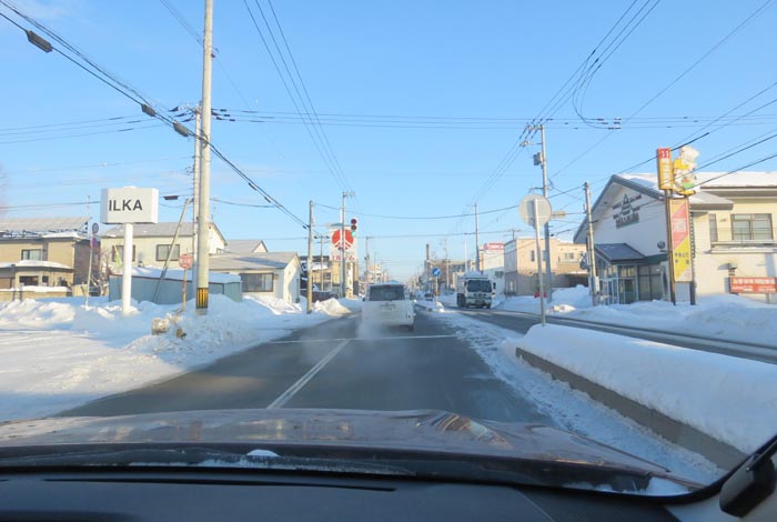webnews今朝の北見/とん田通り、南大通り交差点から国道39号方向