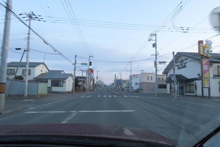 webnews今朝の北見/とん田通り、南大通り交差点から国道39号方向