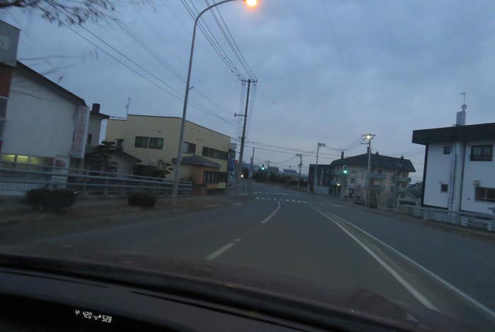 webnews今朝の北見/無加川橋を渡り南大通り交差点方向