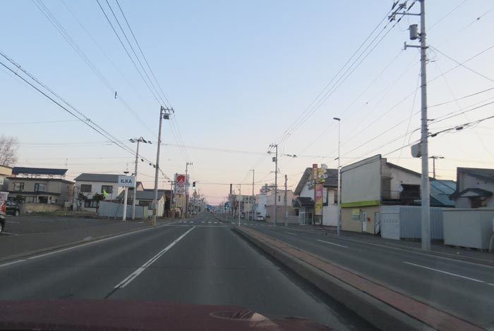 webnews今朝の北見/とん田通り、南大通り交差点から国道39号方向