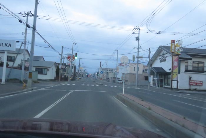 webnews今朝の北見/とん田通り、南大通り交差点から国道39号方向