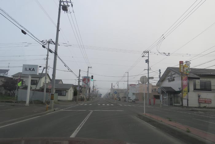 webnews今朝の北見/とん田通り、南大通り交差点から国道39号方向