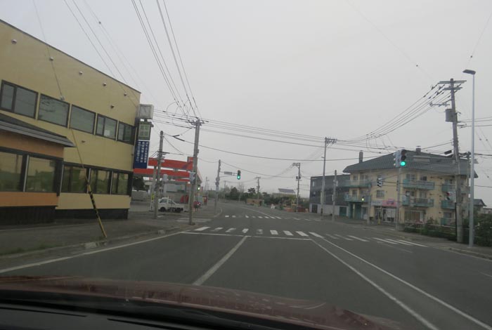 webnews今朝の北見/無加川橋を渡り南大通り交差点方向