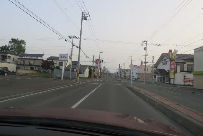 webnews今朝の北見/とん田通り、南大通り交差点から国道39号方向