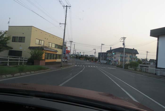 webnews今朝の北見/無加川橋を渡り南大通り交差点方向