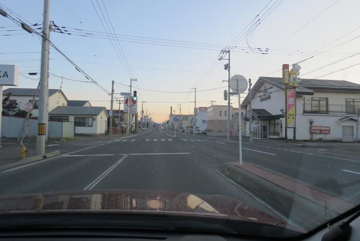 webnews今朝の北見/とん田通り、南大通り交差点から国道39号方向