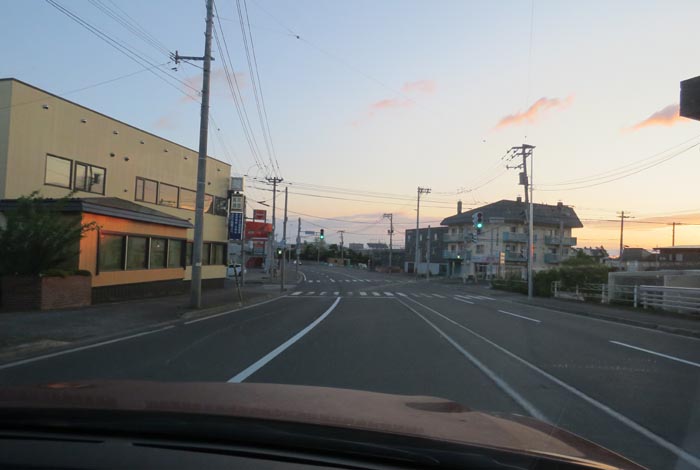 webnews今朝の北見/無加川橋を渡り南大通り交差点方向