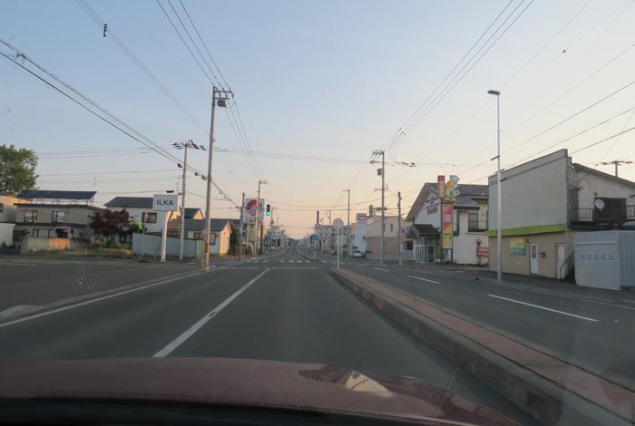 webnews今朝の北見/とん田通り、南大通り交差点から国道39号方向