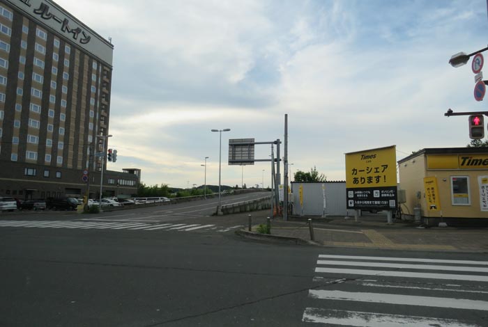 webnews今朝の北見/西4丁目通りの跨線橋側