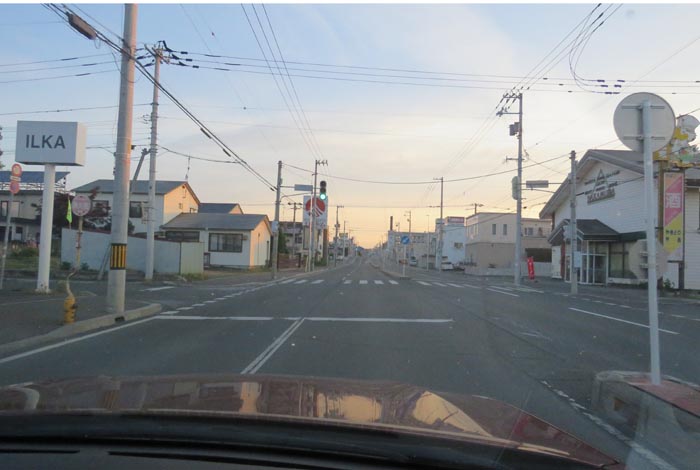 webnews今朝の北見/とん田通り、南大通り交差点から国道39号方向