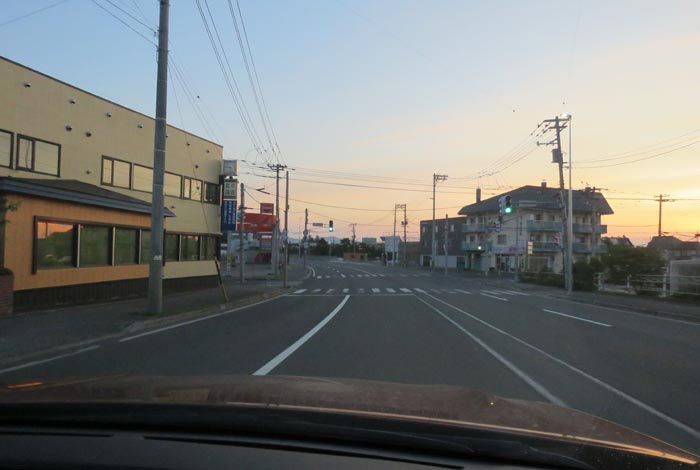 webnews今朝の北見/無加川橋を渡り南大通り交差点方向