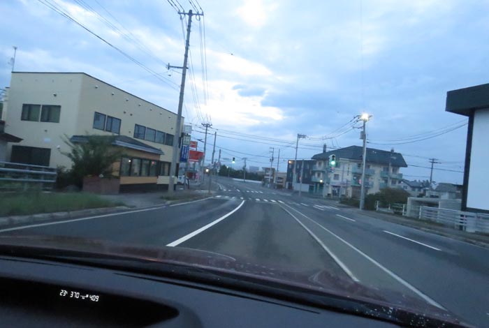 webnews今朝の北見/無加川橋を渡り南大通り交差点方向