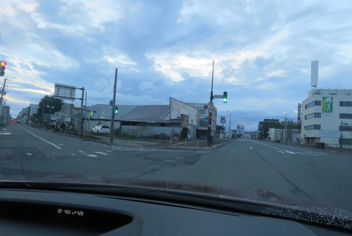 webnews今朝の北見/交差点から北4条通り側のパレスビル方向