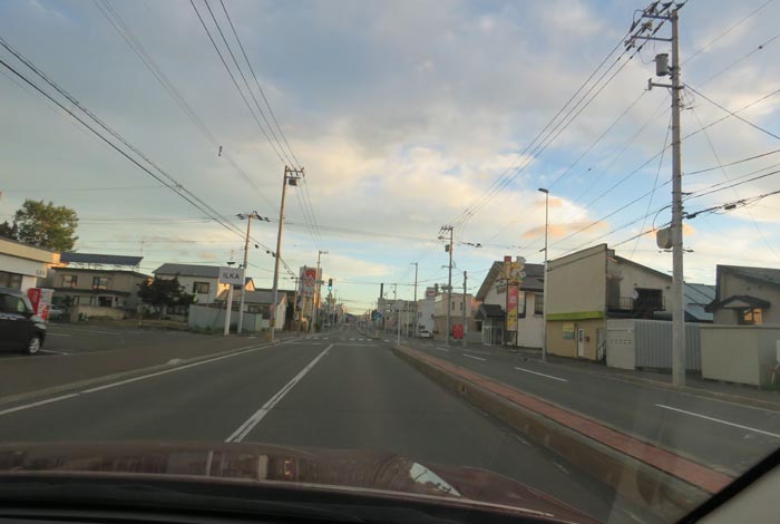 webnews今朝の北見/とん田通り、南大通り交差点から国道39号方向
