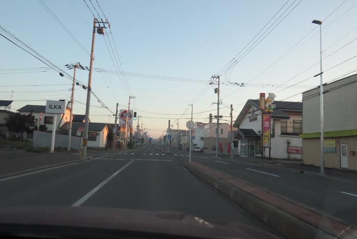 webnews今朝の北見/とん田通り、南大通り交差点から国道39号方向