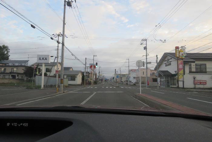 webnews今朝の北見/とん田通り、南大通り交差点から国道39号方向