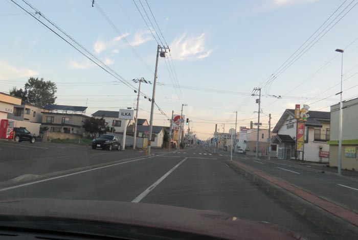 webnews今朝の北見/とん田通り、南大通り交差点から国道39号方向