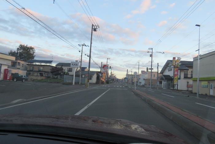 webnews今朝の北見/とん田通り、南大通り交差点から国道39号方向