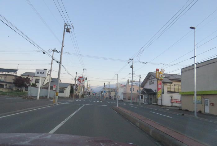 webnews今朝の北見/とん田通り、南大通り交差点から国道39号方向
