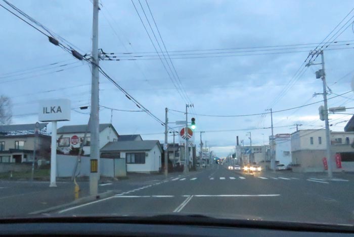 webnews今朝の北見/とん田通り、南大通り交差点から国道39号方向