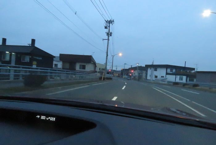webnews今朝の北見/無加川橋を渡り南大通り交差点方向