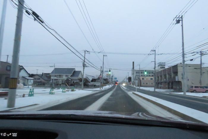 webnews今朝の北見/とん田通り、南大通り交差点から国道39号方向