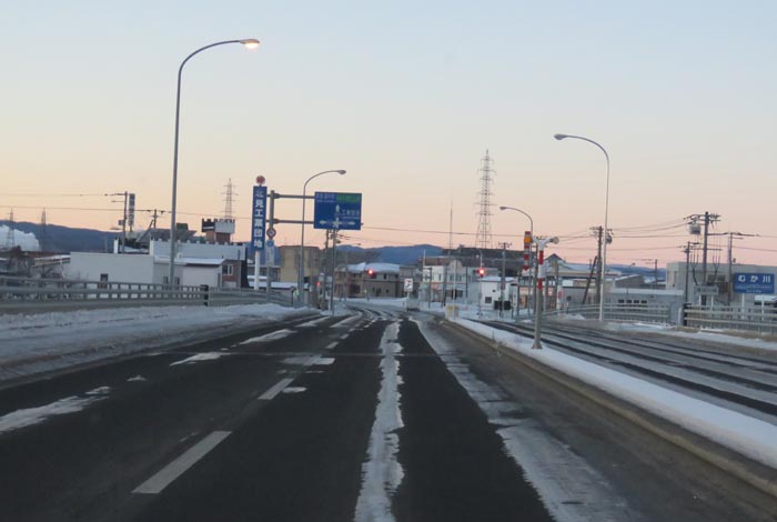 webnews今朝の北見／錦町の南岸通り交差点交差点