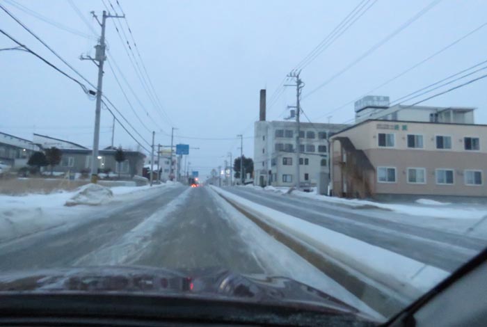 webnews今朝の北見/とん田通り、南大通り交差点から国道39号方向
