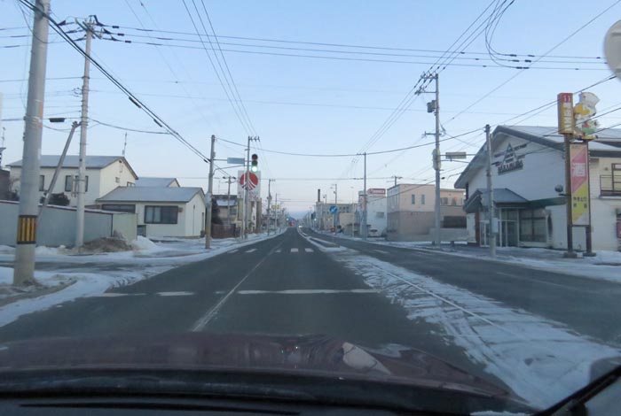 webnews今朝の北見/とん田通り、南大通り交差点から国道39号方向