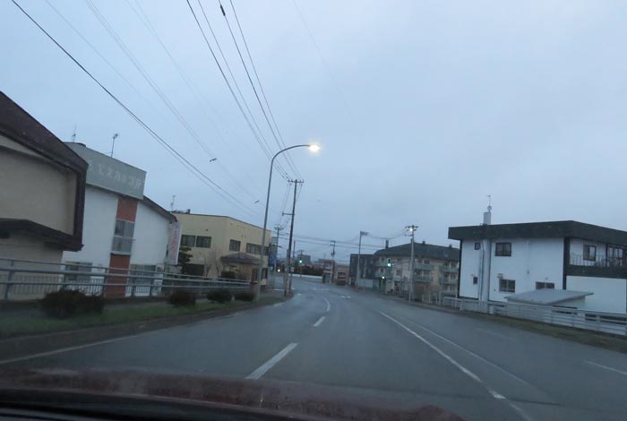 webnews今朝の北見/無加川橋を渡り南大通り交差点方向