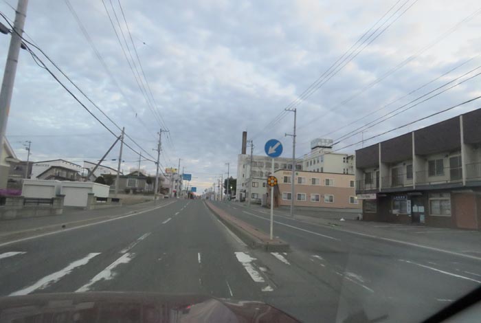 webnews今朝の北見/とん田通り、南大通り交差点から国道39号方向