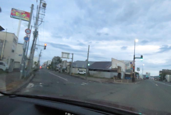 webnews今朝の北見/交差点から北4条通り側のパレスビル方向