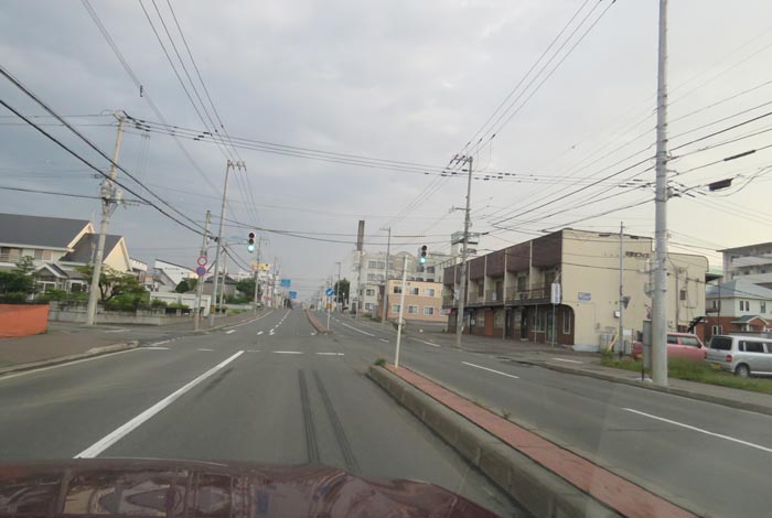 webnews今朝の北見/とん田通り、南大通り交差点から国道39号方向
