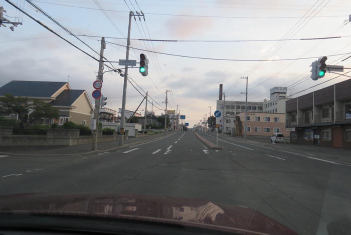 webnews今朝の北見/とん田通り、南大通り交差点から国道39号方向
