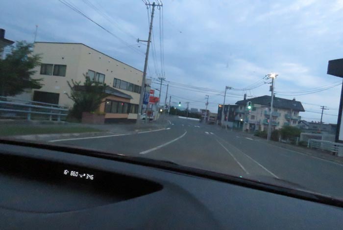 webnews今朝の北見/無加川橋を渡り南大通り交差点方向