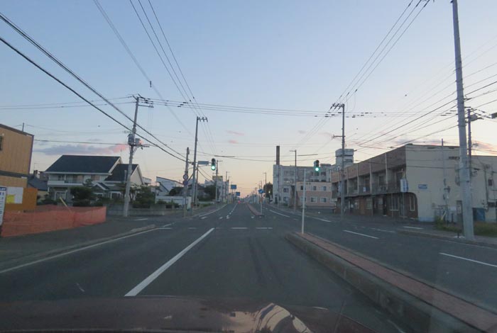 webnews今朝の北見/とん田通り、南大通り交差点から国道39号方向