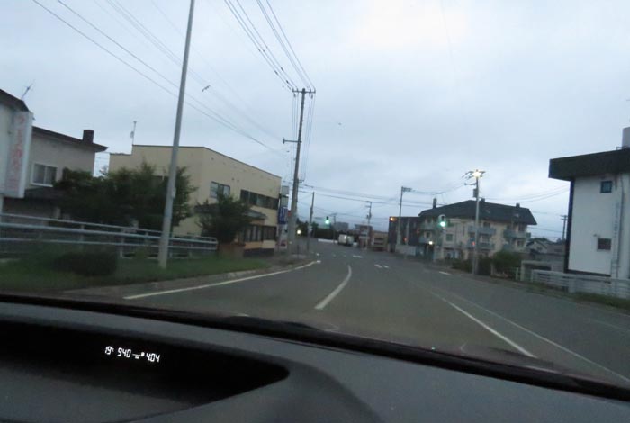 webnews今朝の北見/無加川橋を渡り南大通り交差点方向