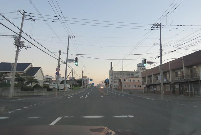 webnews今朝の北見/とん田通り、南大通り交差点から国道39号方向