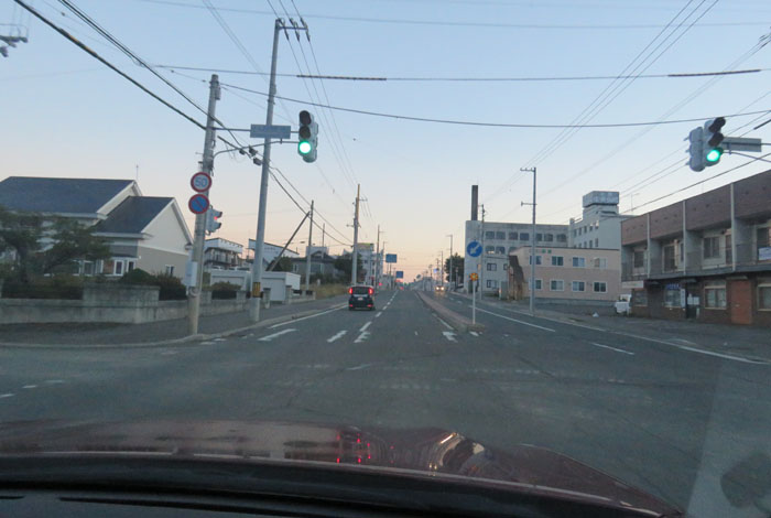 webnews今朝の北見/とん田通り、南大通り交差点から国道39号方向