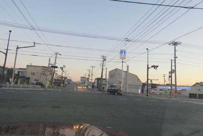 webnews今朝の北見/交差点から奥は常呂方面